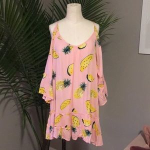 Cold Shoulder Pineapple Cover Up🍍